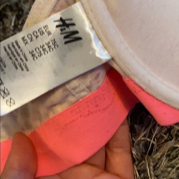 H&M neon & lace bra 34C barely worn EUC. - Picture 3 of 3
